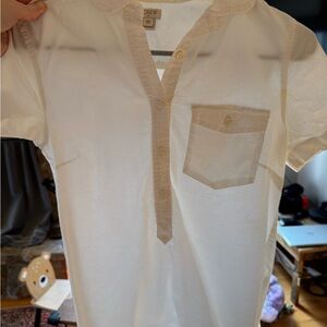 J. Crew White Casual Button Down Shirt